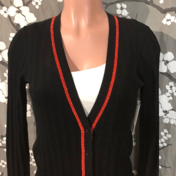 NWT JUICY COUTURE Black Duster Sweater Coat Jacket - Picture 4 of 8